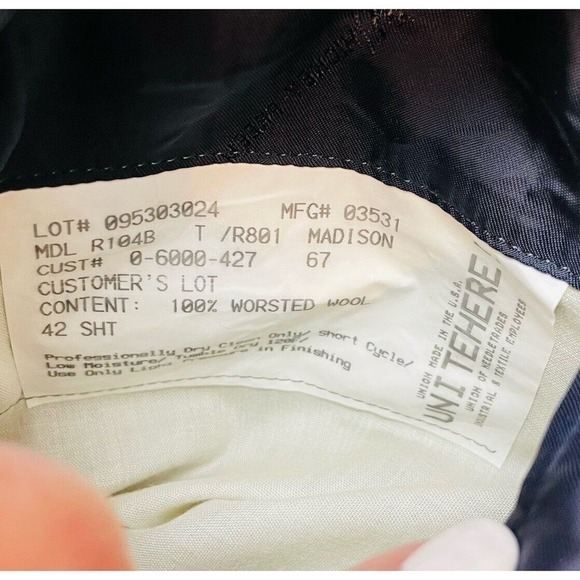 Hickey Freeman Madison Blazer Jacket Mens 42S Black Wide Pinstripe Worsted Wool - Picture 3 of 13